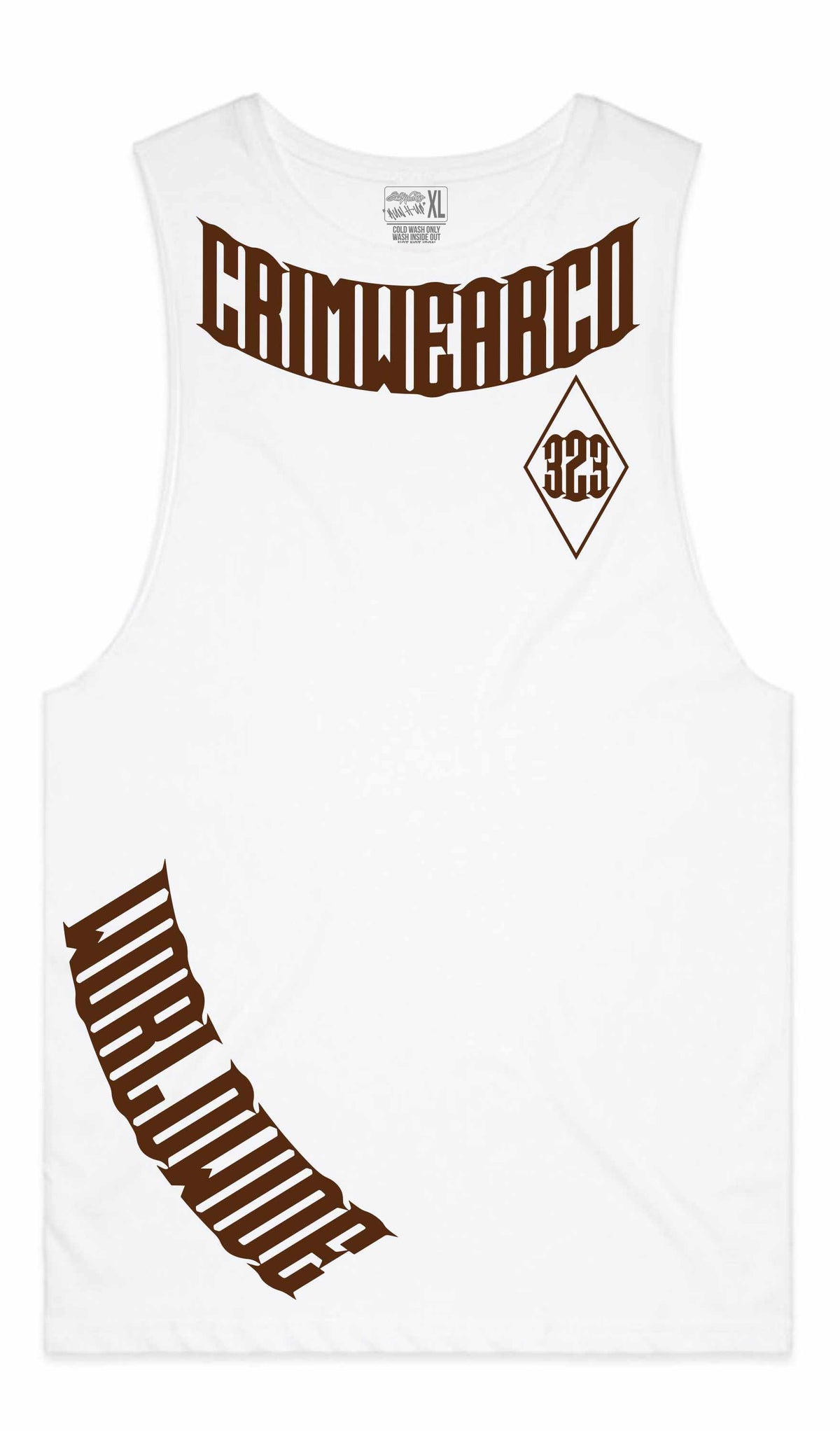 Crim Wear White Muscle Tee