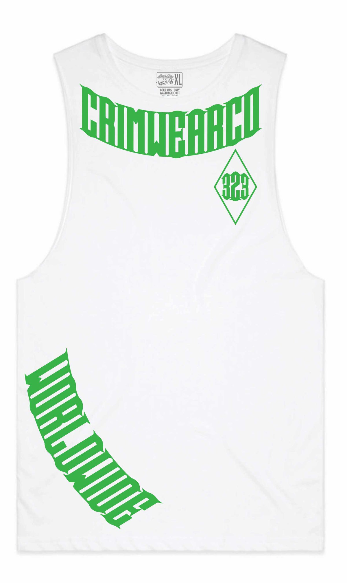 Crim Wear White Muscle Tee