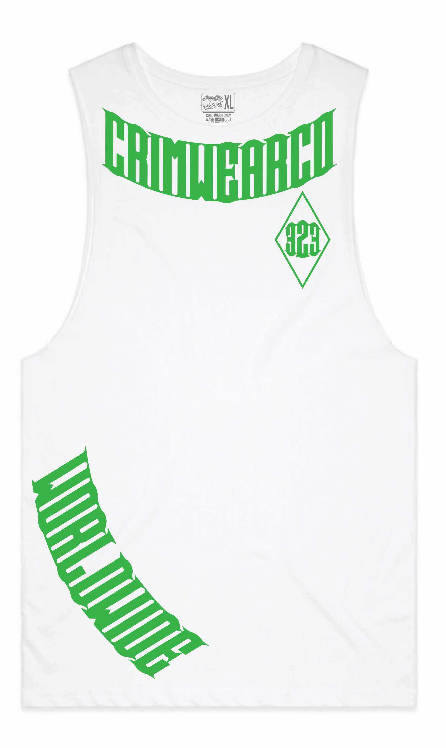 Crim Wear White Muscle Tee