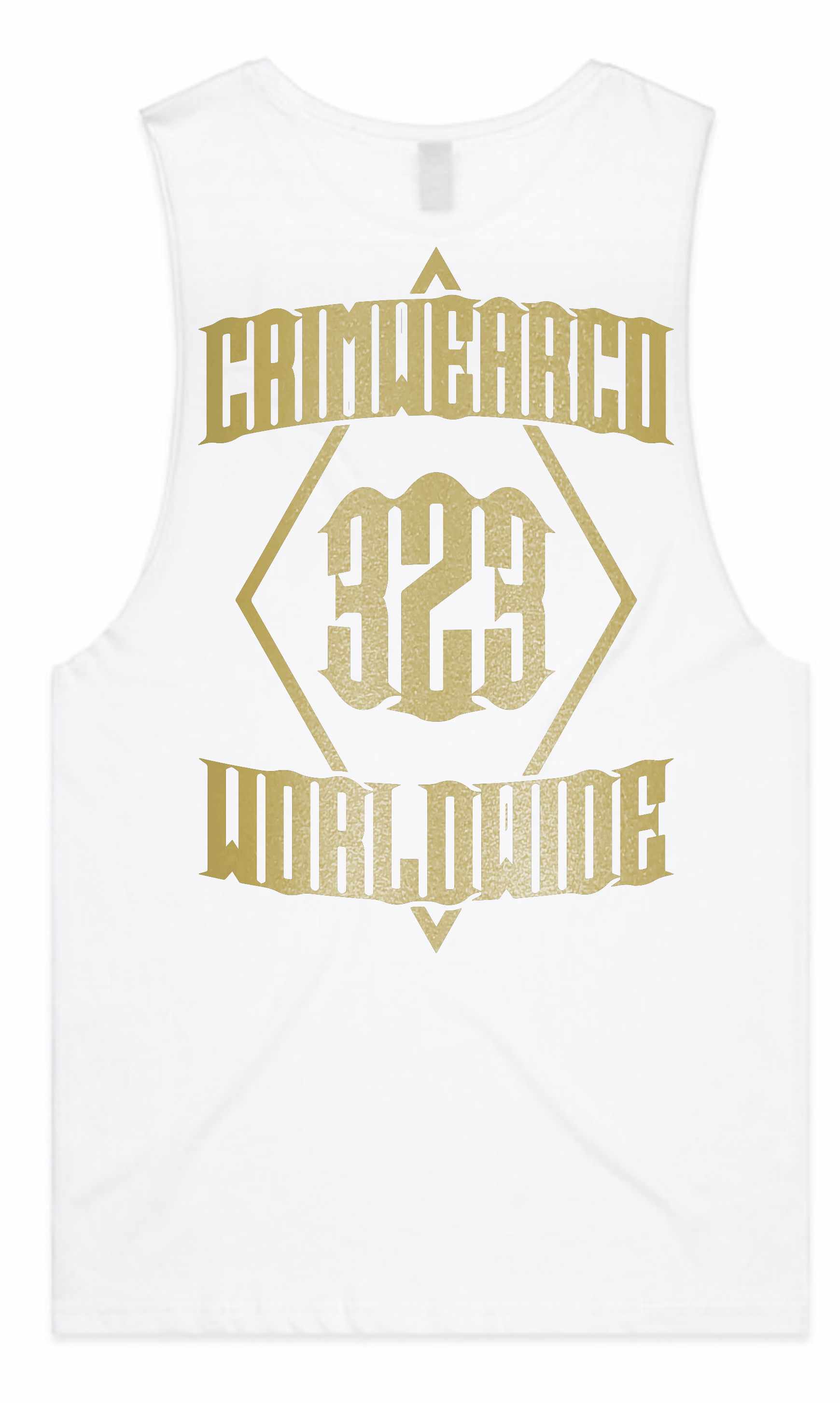 Crim Wear White Muscle Tee
