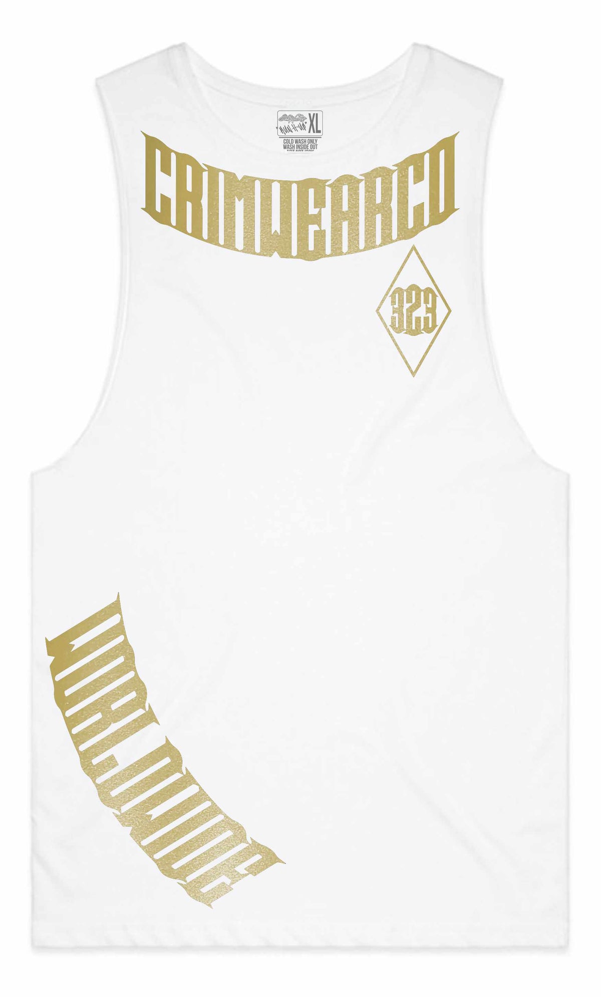 Crim Wear White Muscle Tee