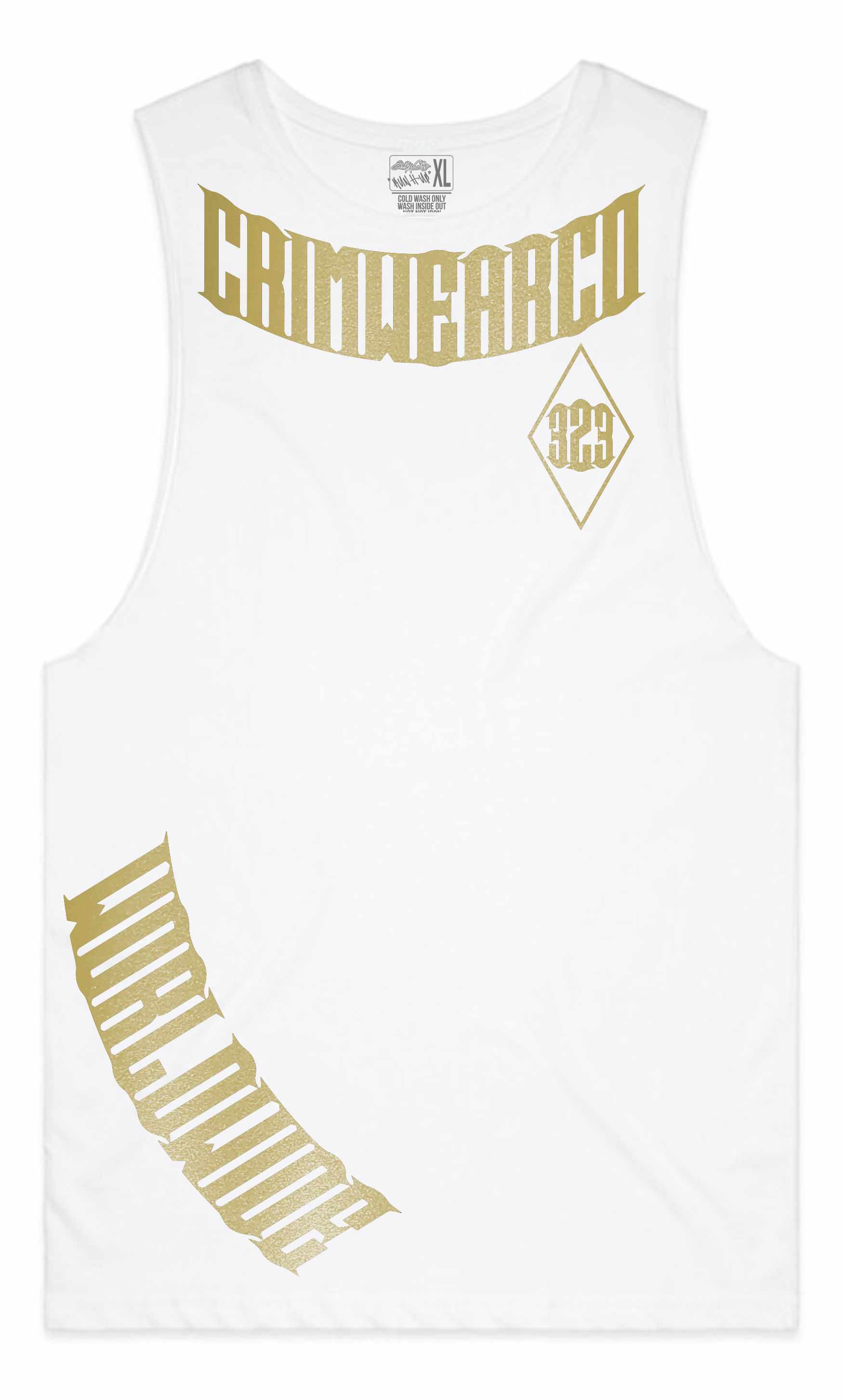 Crim Wear White Muscle Tee