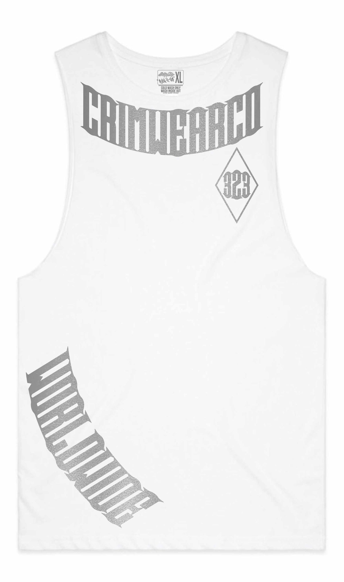 Crim Wear White Muscle Tee