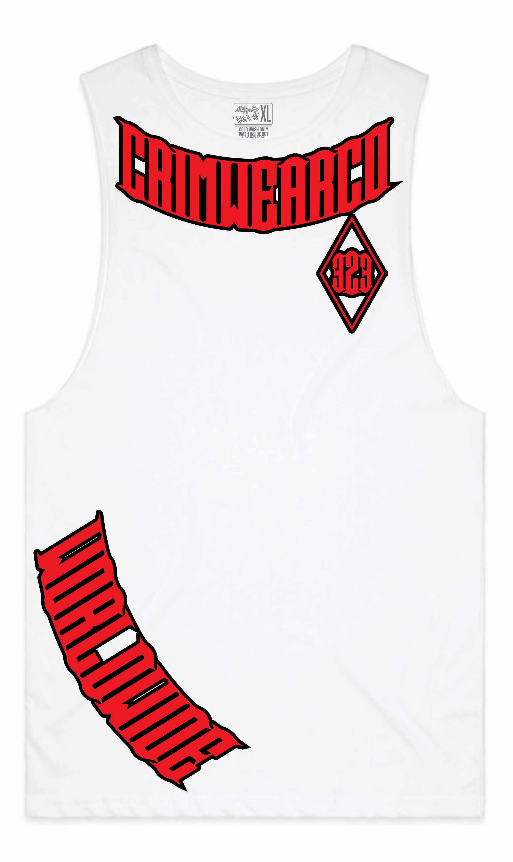 Crim Wear White Muscle Tee
