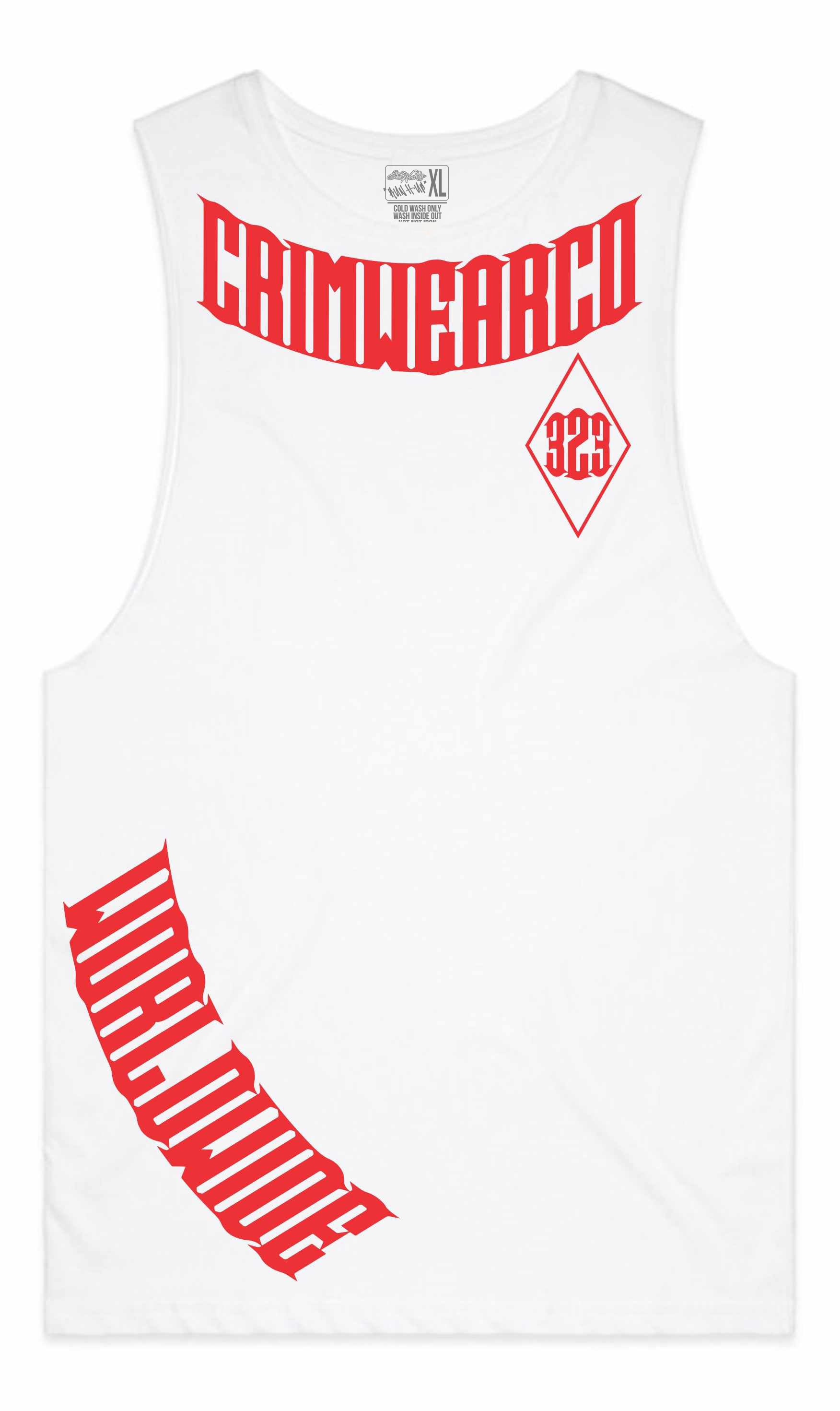 Crim Wear White Muscle Tee