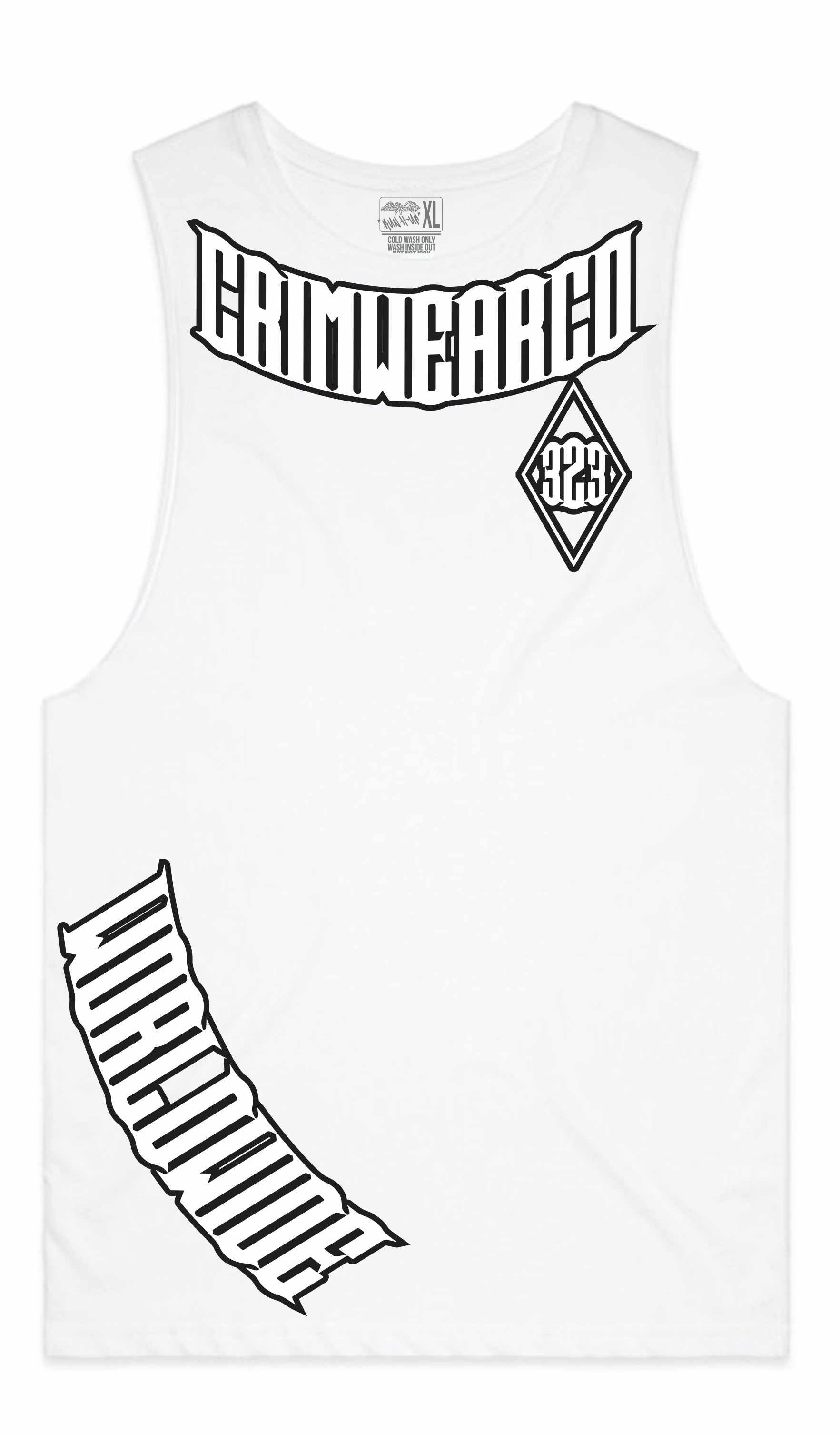 Crim Wear White Muscle Tee