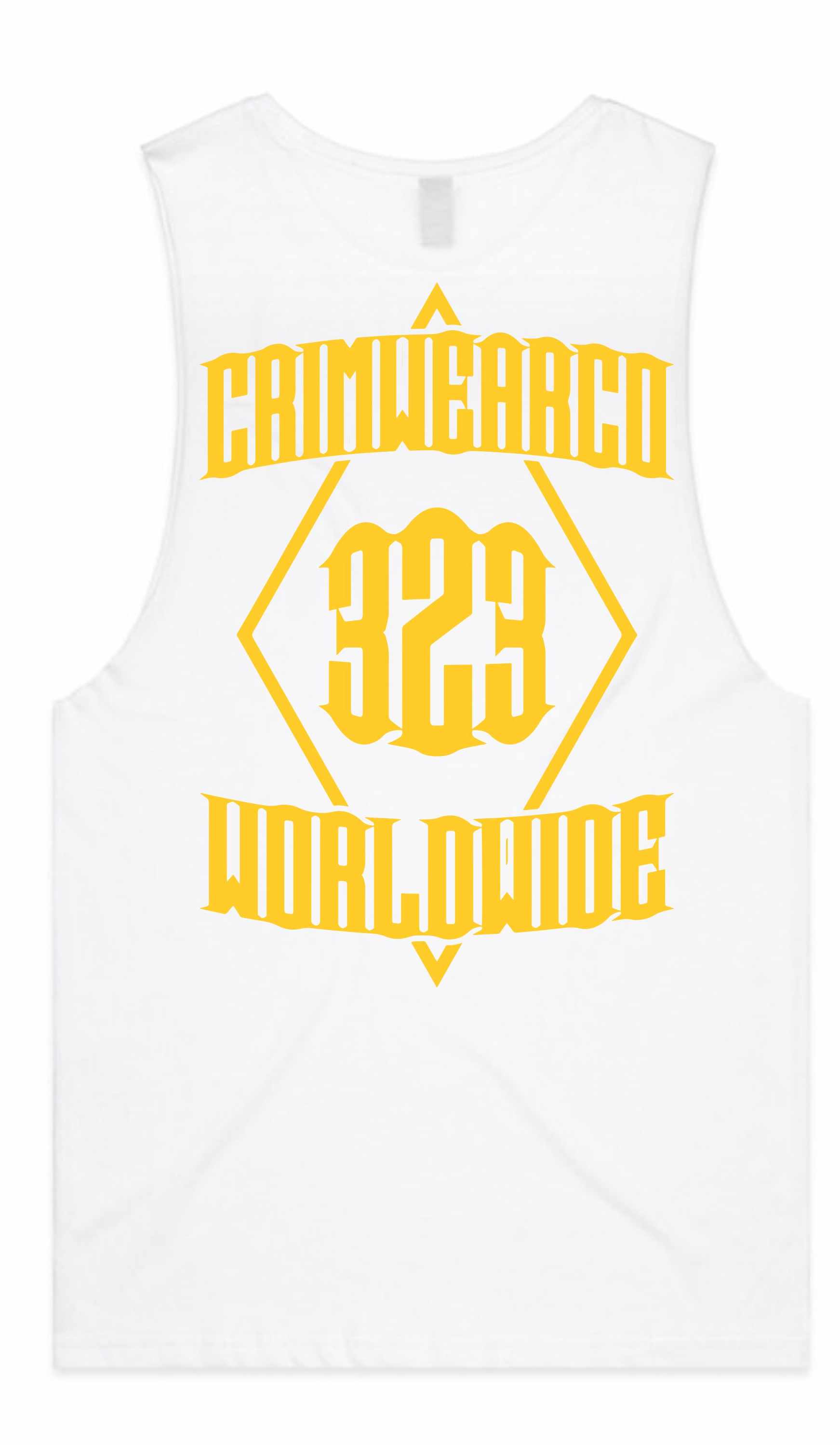 Crim Wear White Muscle Tee