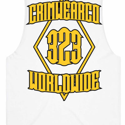 Crim Wear White Muscle Tee