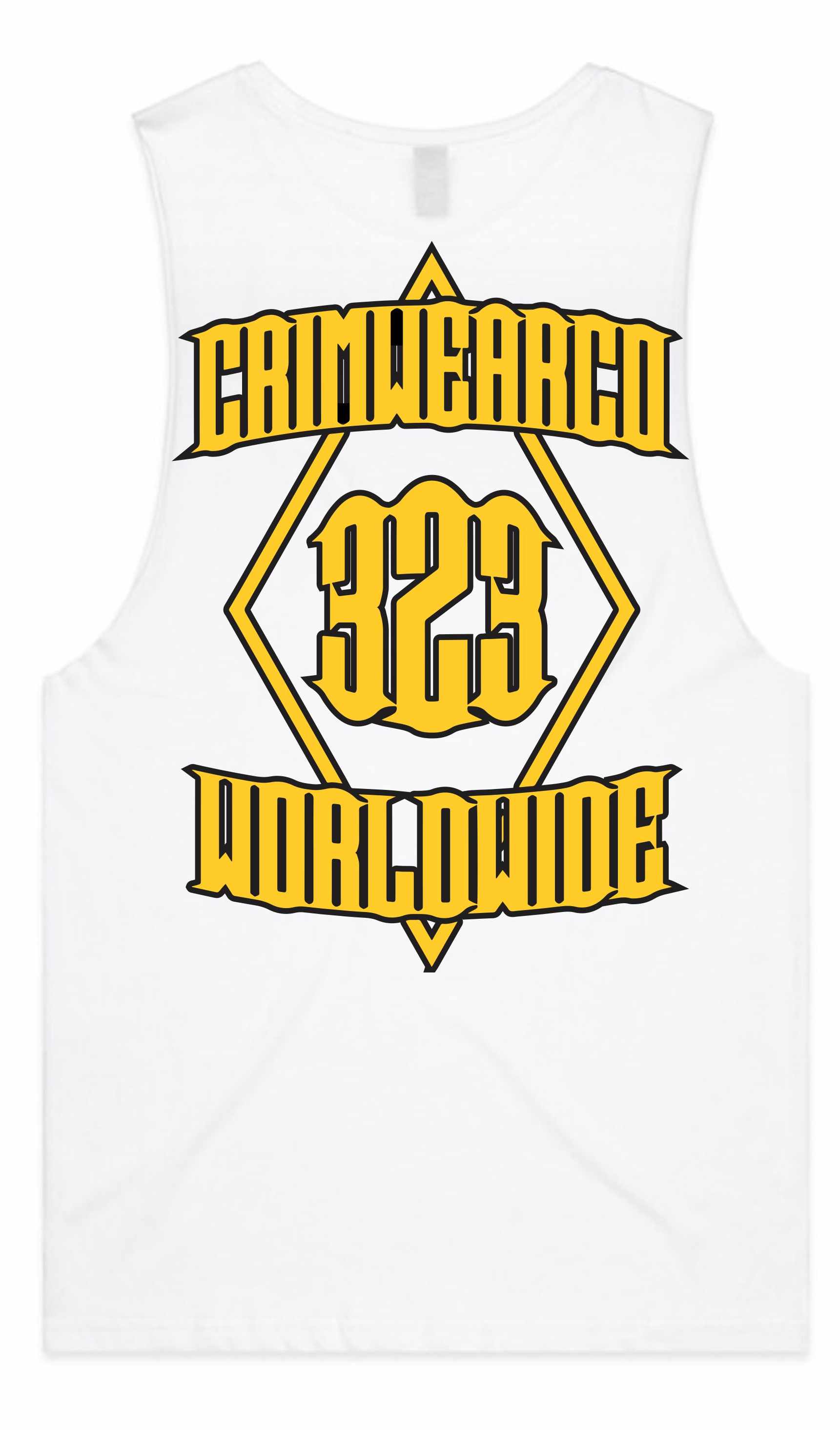 Crim Wear White Muscle Tee