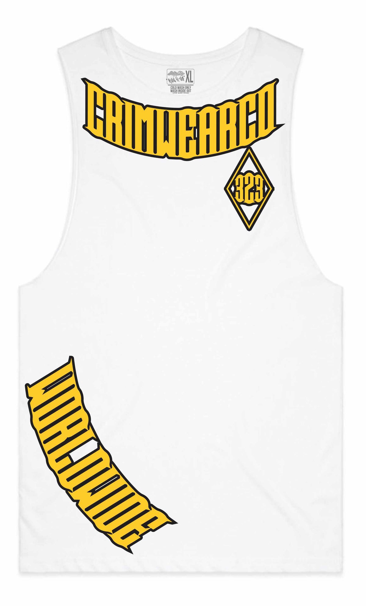 Crim Wear White Muscle Tee