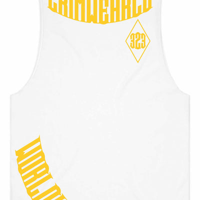 Crim Wear White Muscle Tee