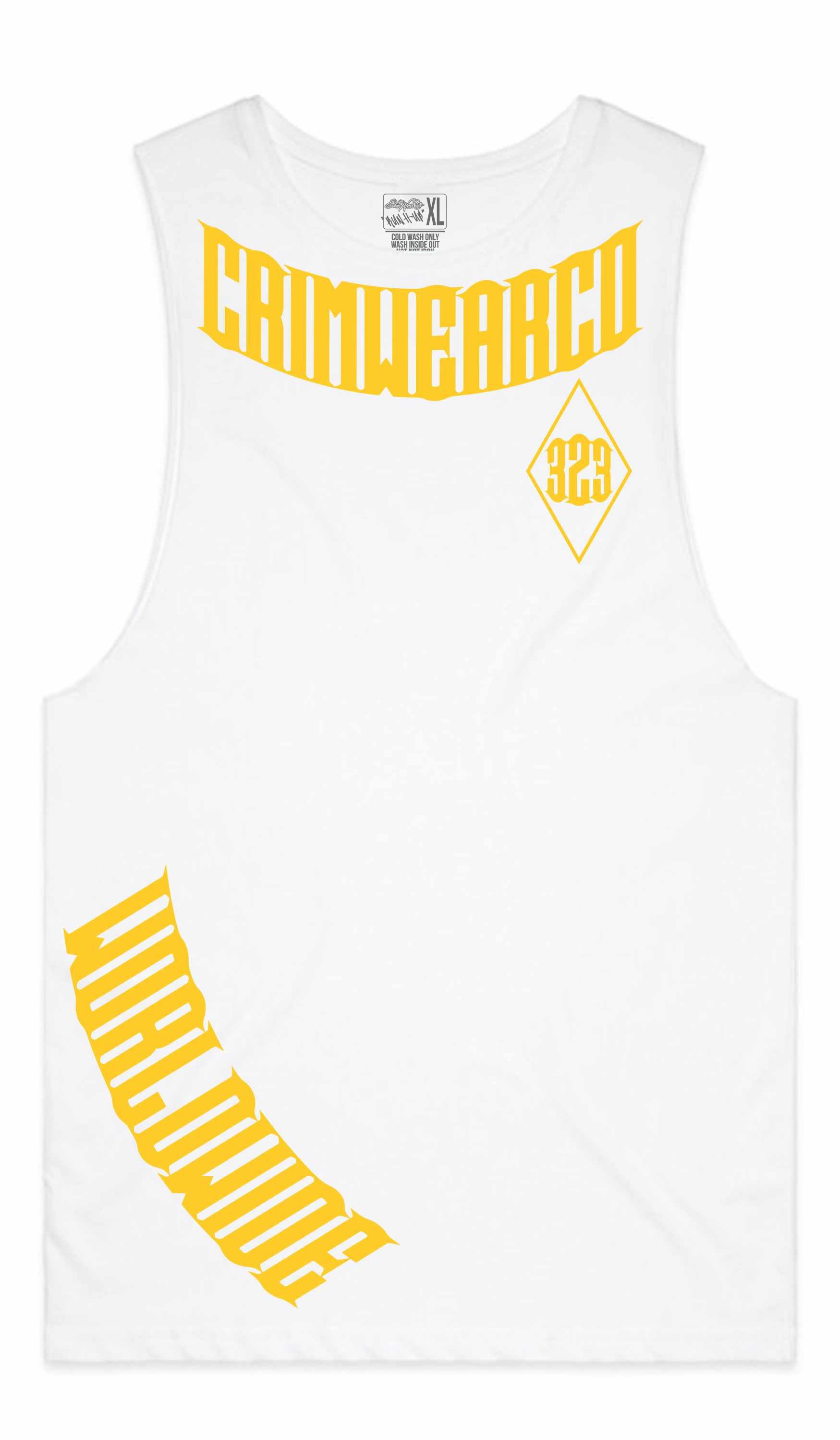 Crim Wear White Muscle Tee