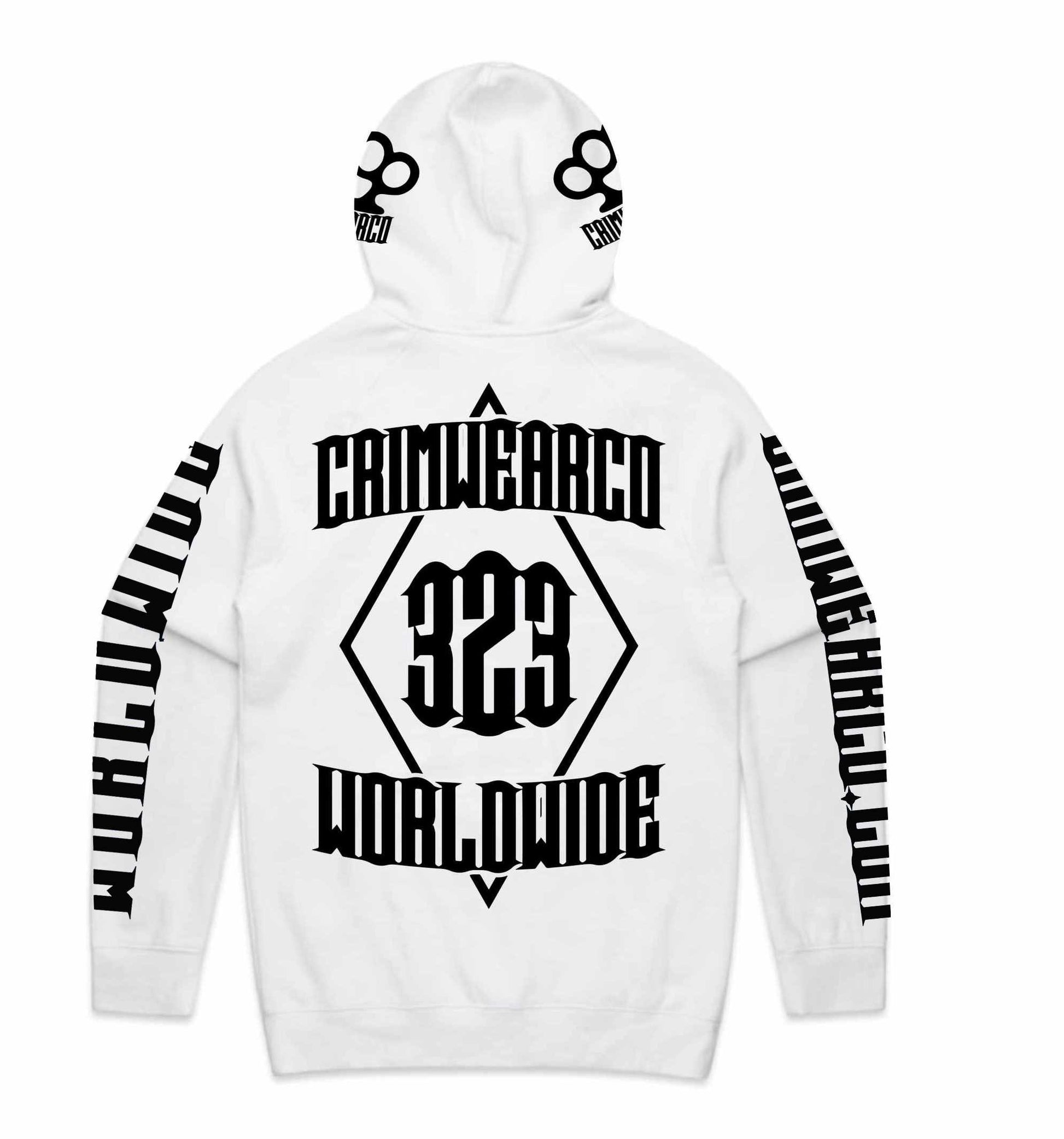 Crim Wear White Hoodie *NEW *