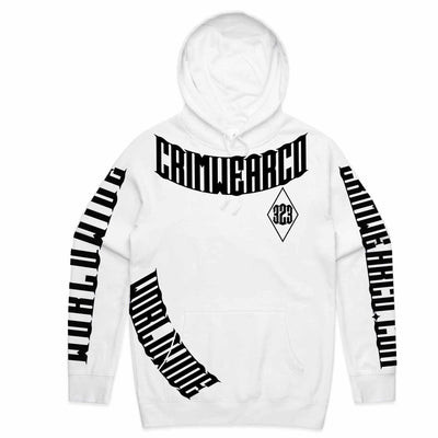 Crim Wear White Hoodie *NEW *