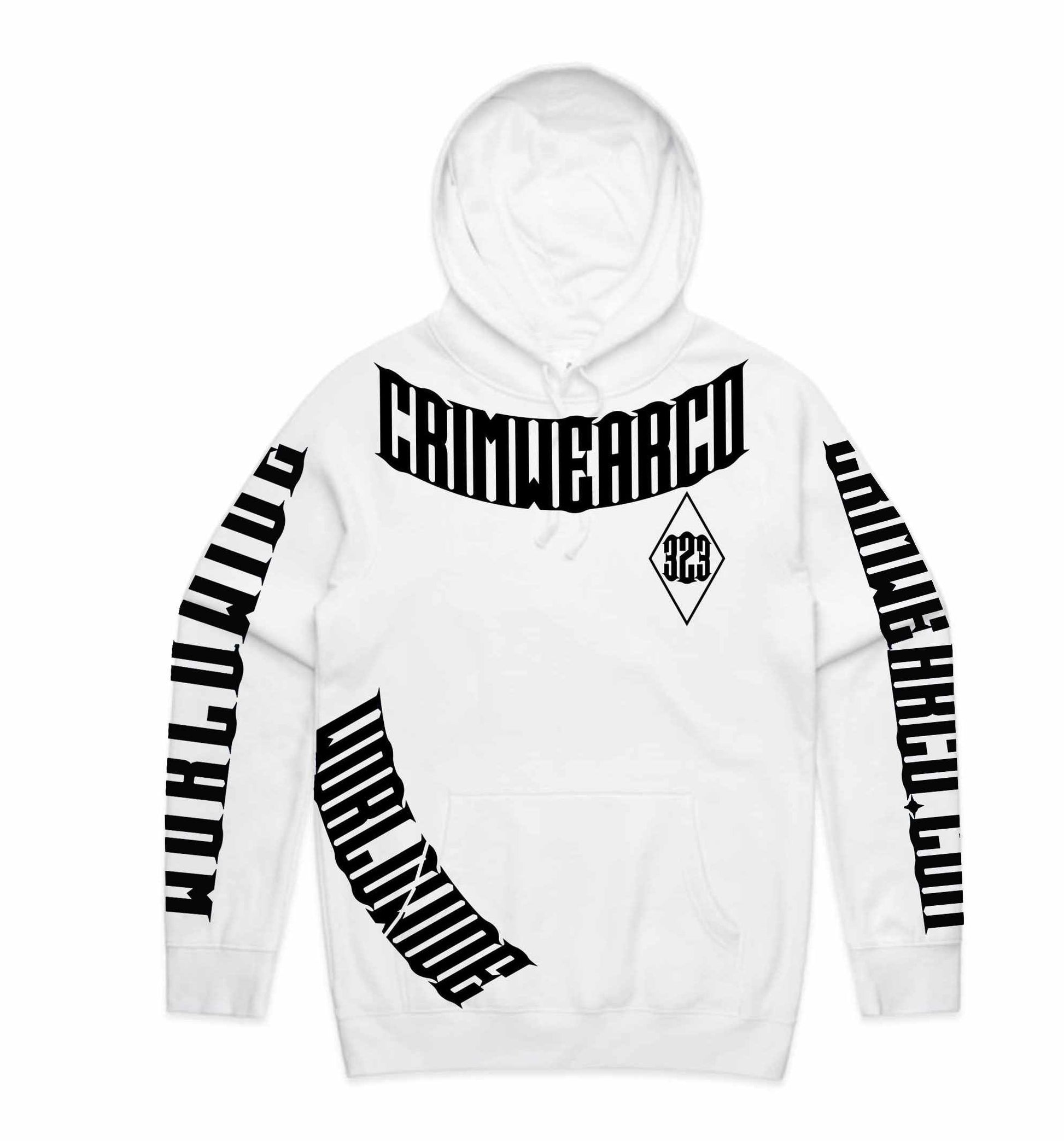 Crim Wear White Hoodie *NEW *