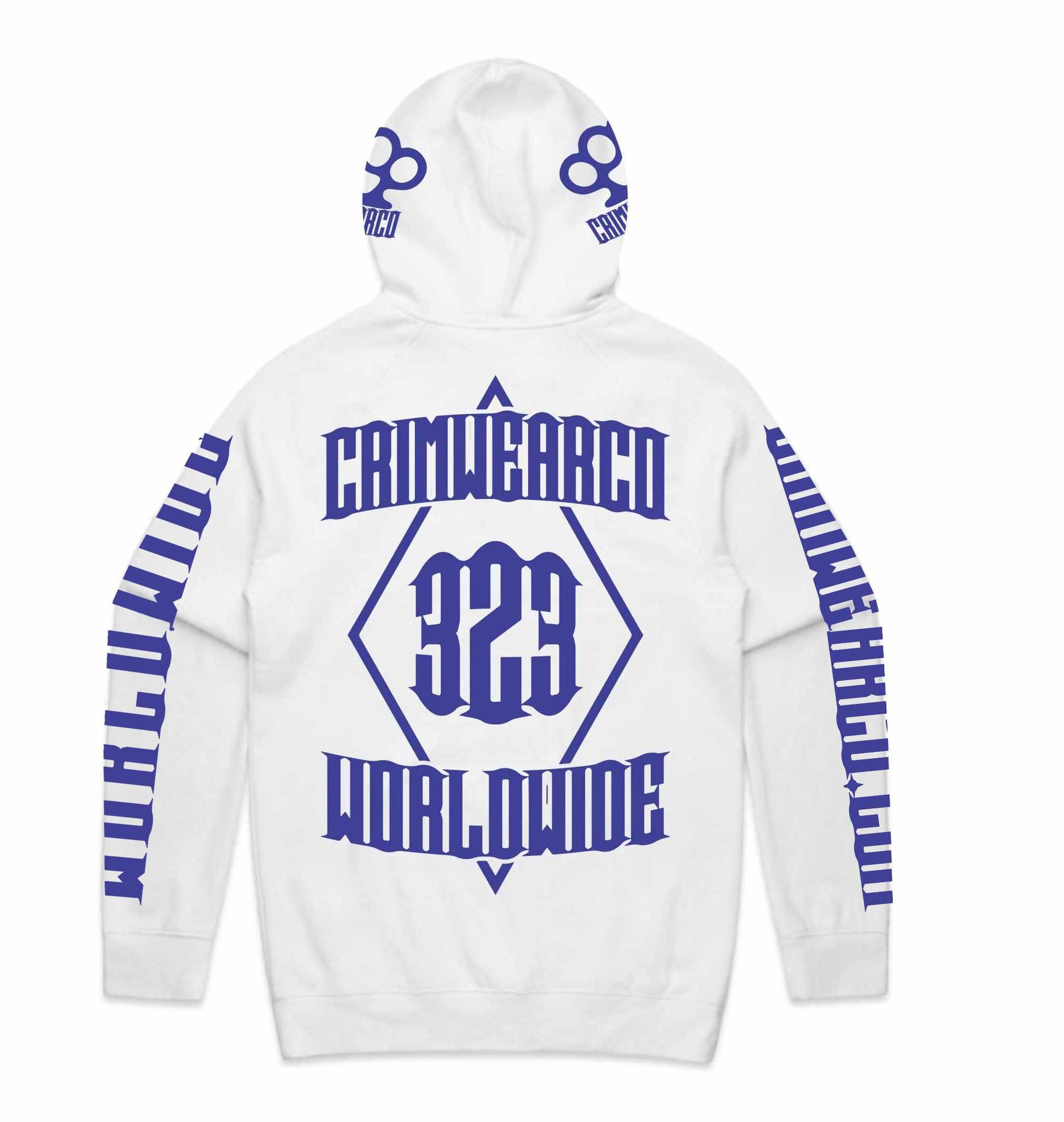Crim Wear White Hoodie *NEW *