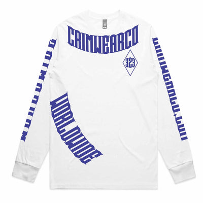 Crim Wear White Long Sleeve Tee