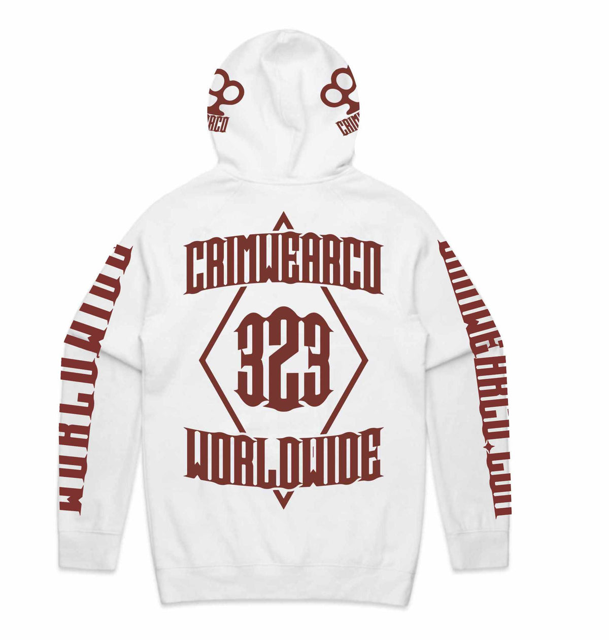 Crim Wear White Hoodie