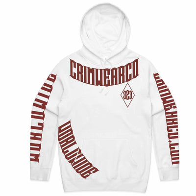 Crim Wear White Hoodie *NEW *