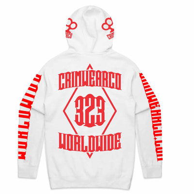 Crim Wear White Hoodie *NEW *