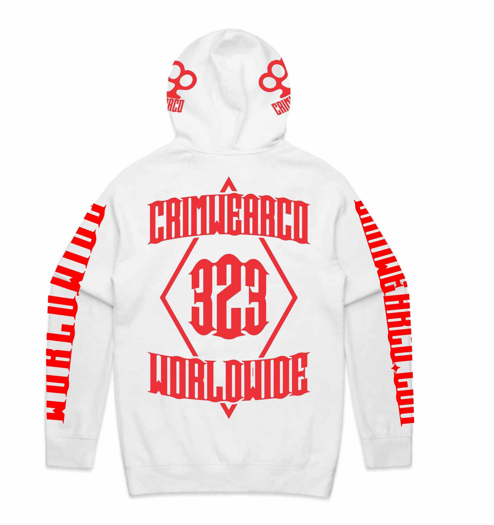 Crim Wear White Hoodie *NEW *