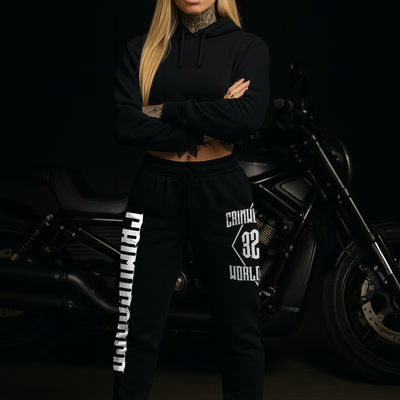 Crim Wear WOMENS Black Track Pants