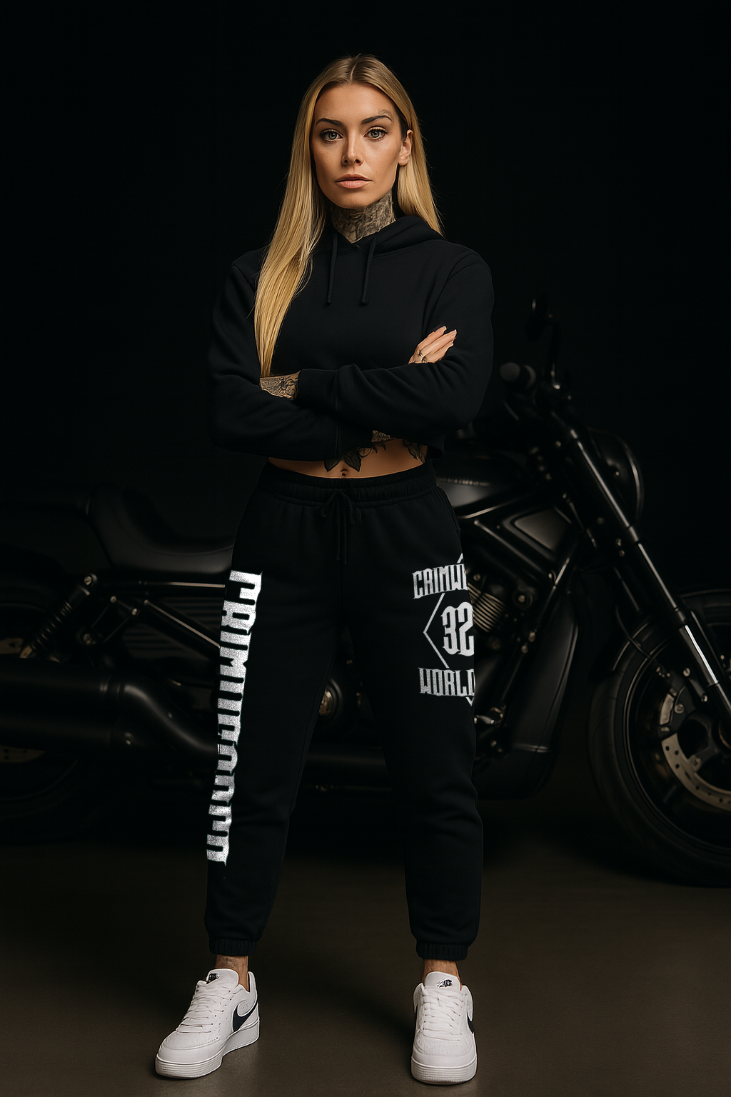 Crim Wear WOMENS Black Track Pants