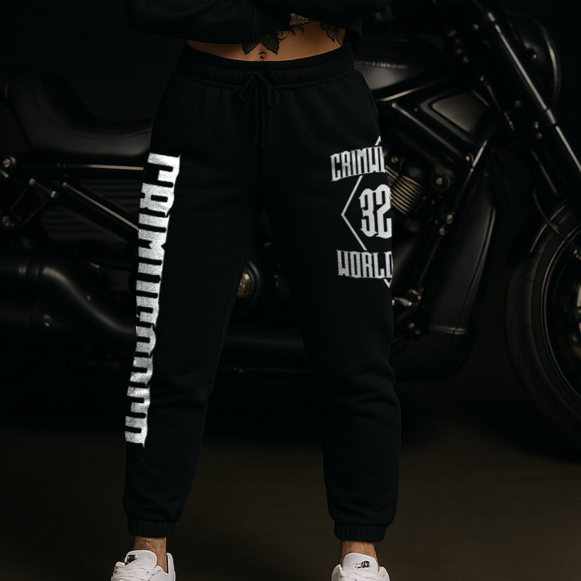 Crim Wear WOMENS Black Track Pants