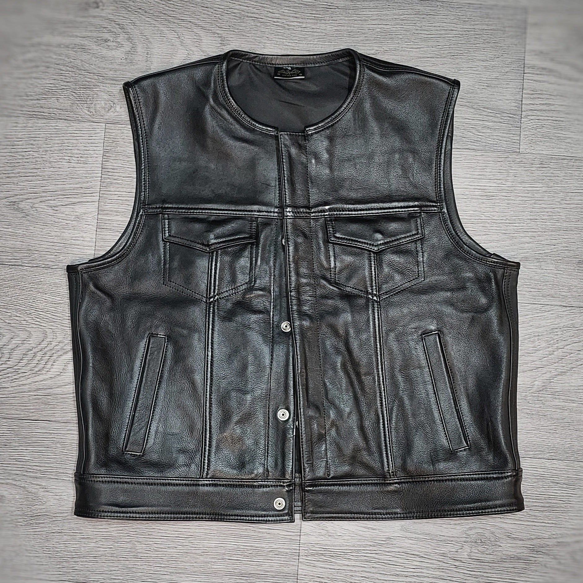 US "OFF THE RACK" BLACK CLUB VEST