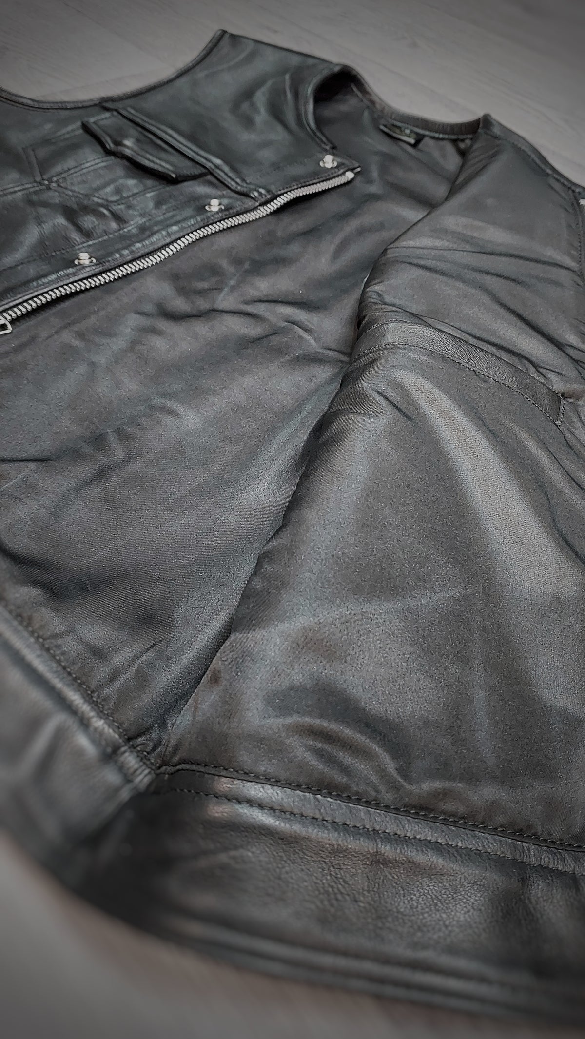 US "OFF THE RACK" BLACK CLUB VEST