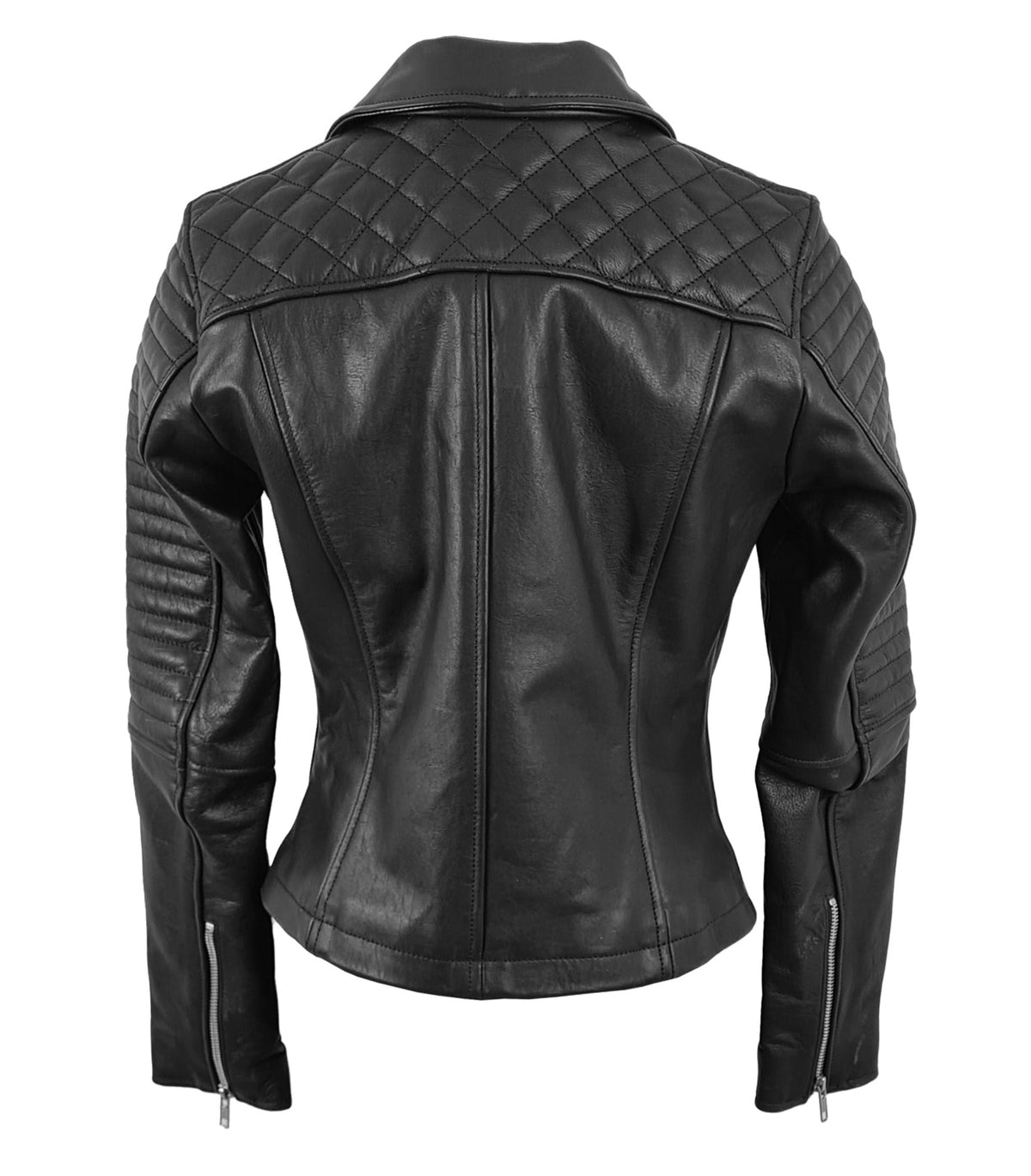 LADIES "OFF THE RACK" ZIPPED COLLAR JACKET