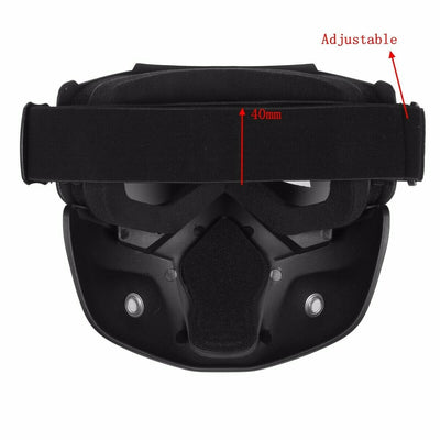 Modular Motorcycle Bike Riding Helmet Open Face Maskk Shield Goggles l+