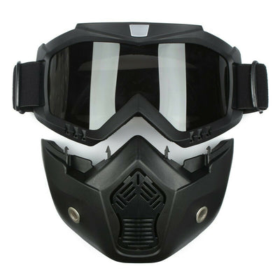 Modular Motorcycle Bike Riding Helmet Open Face Maskk Shield Goggles l+